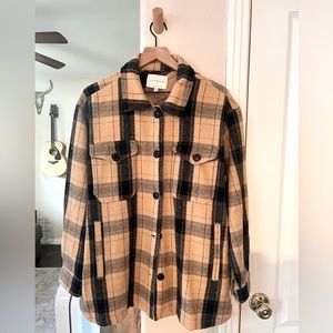Lucky Brand - Plaid Oversized Shirt Jacket